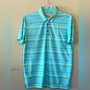 Mens Puma MATTR Striper Golf Polo Shirt Medium